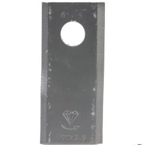 Lamă cositoare stânga 98x45x3,5mm orificiu 16,5mm pachet 25 buc. potrivită pentru Morra