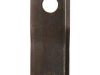 Lamă cositoare stânga 120x48x4mm orificiu 18,5mm pachet 25 buc. potrivită pentru Vicon/Gehl/Lely/New Holland/Pöttinger