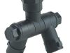 Suport pivotant duză dublu 3/8" mamă