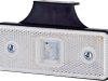 Lampă de semnalizare LED, 0,4/0,7W, dreptunghiulară, 12/24V, alb, 112x45x17mm, 1 LED, gopart