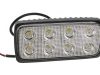 Lampă de lucru LED, 3W, 2560lm, dreptunghiulară, 12/24V, transparentă, 90x150mm, 8 LED-uri, Vapormatic